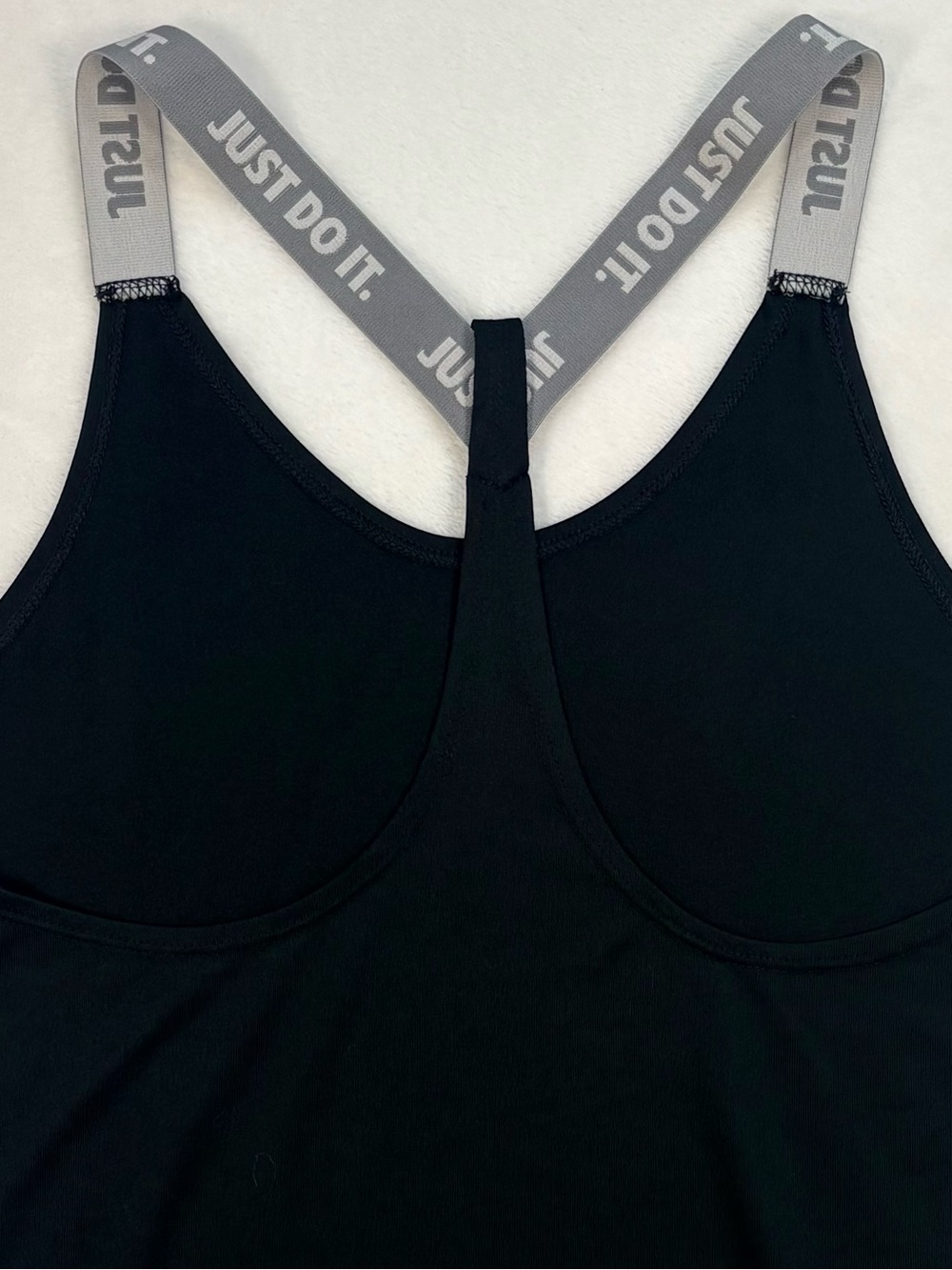 NIKE DRI-FIT Black Racerback Relaxed Fit Athletic Tank Top Women’s XS - Picture 6 of 7